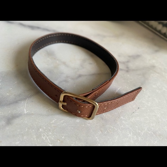 VINTAGE Horse Collar Style Leather Bracelet - Picture 9 of 9